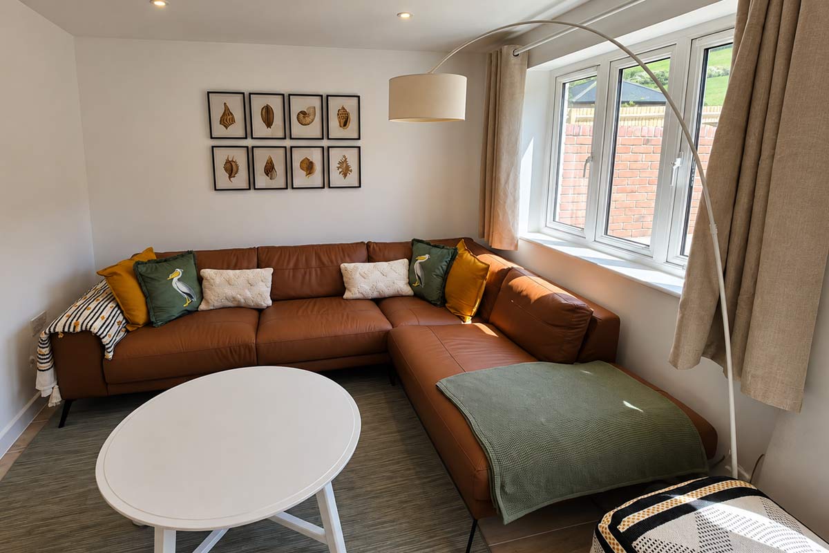 Clean and well-presented living room after professional cleaning in Dorset